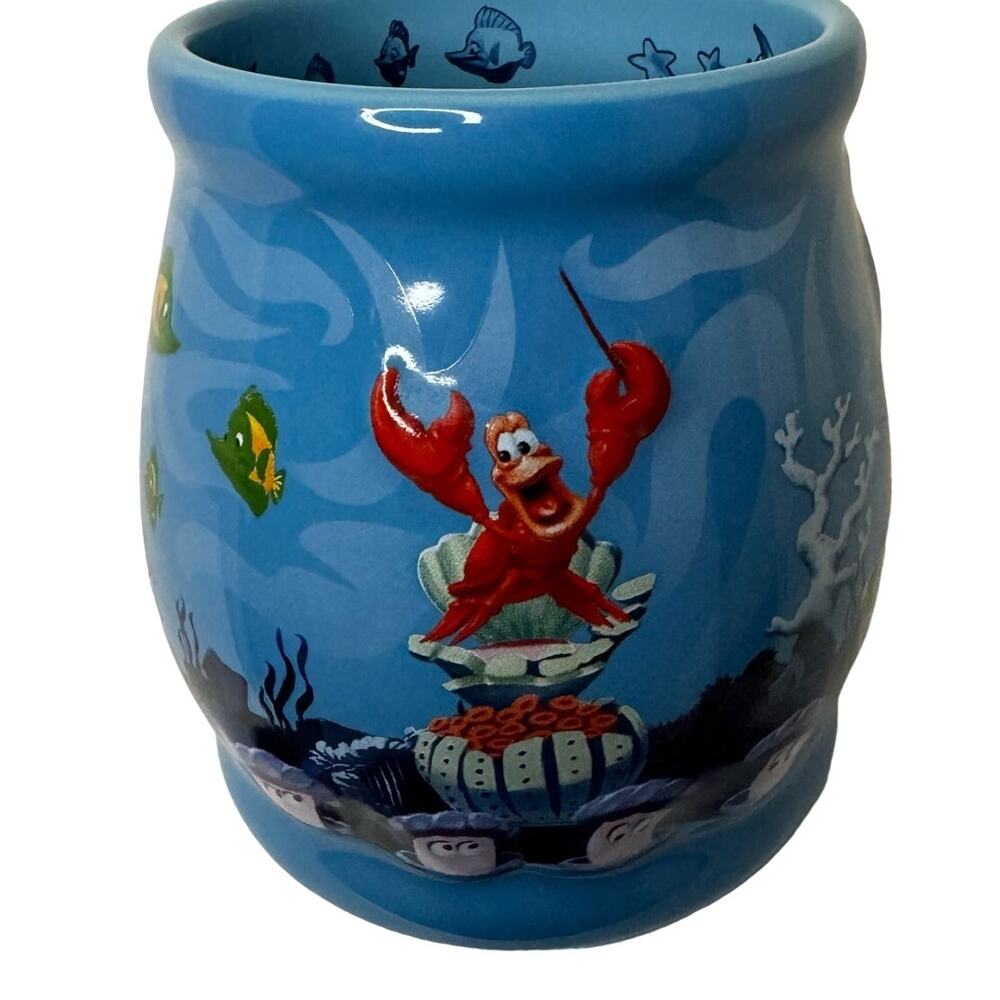 Disney Little Mermaid Coffee Mug Princess Ariel 3D Under the Sea - Picture 4 of 6